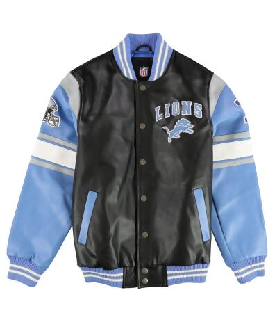 G-III Sports Mens Detroit Lions Varsity Jacket, Multicoloured, Small