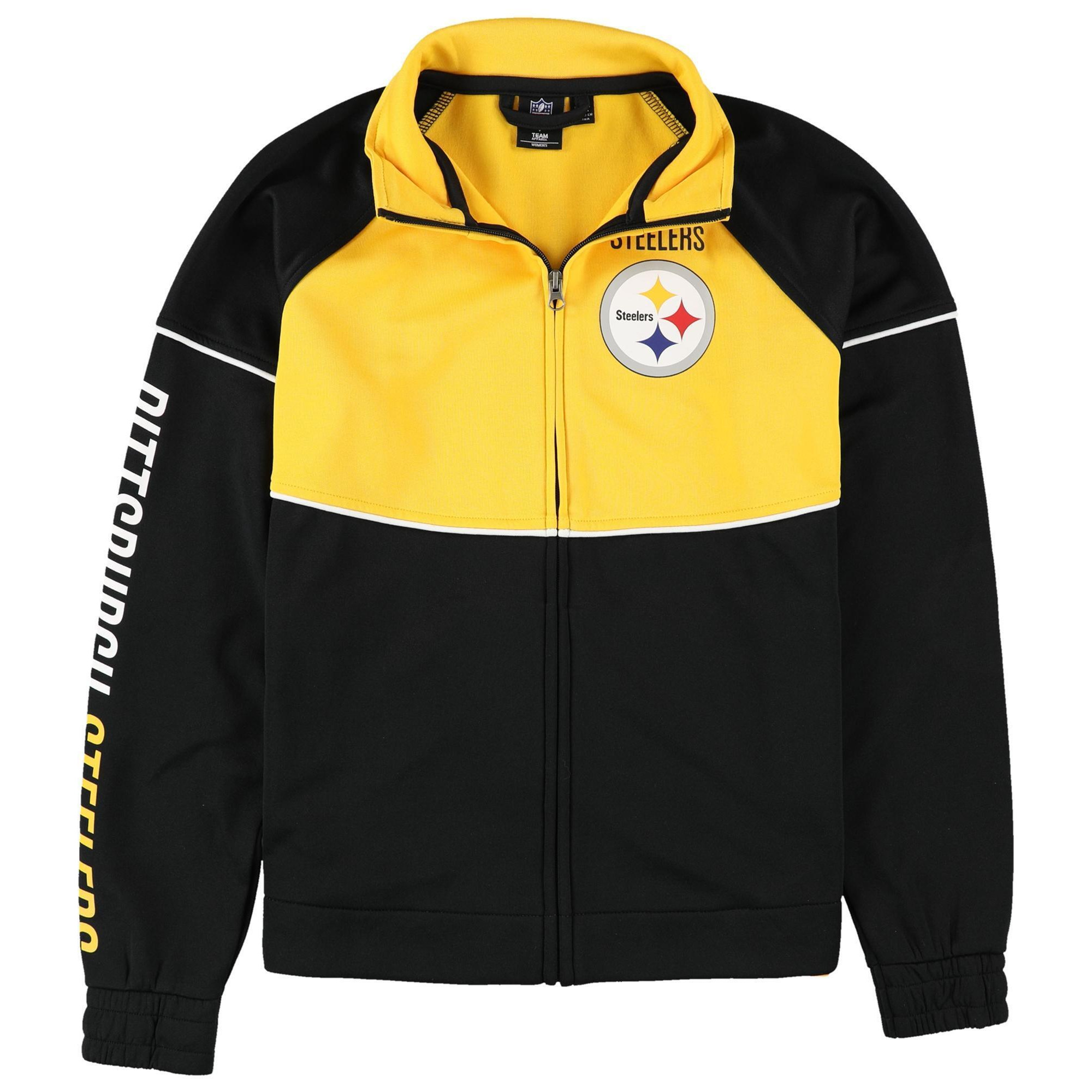 G-III Sports Womens Pittsburgh Steelers Track Jacket Sweatshirt, Style # NM9-348-2 alternate image