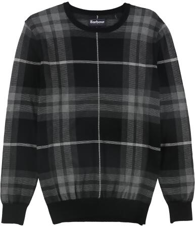 Barbour Mens Plaid Pullover Sweater, Style # MKN1120GY92 alternate image