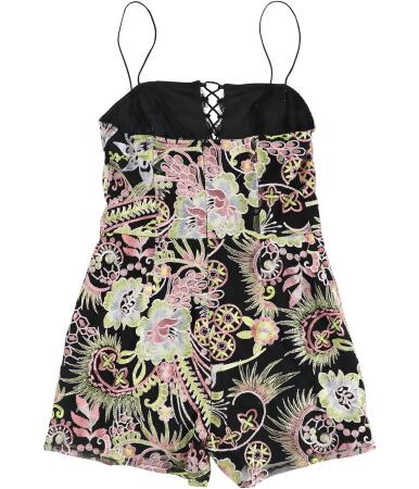 GUESS Womens Embroidered Romper Jumpsuit, Style # W82D82R7EW0 alternate image