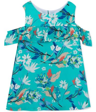 Rare Editions Girls Floral A-line Dress, Style # S882248 alternate image