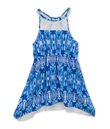 Rare Editions Girls IKAT Lace Tank Dress, Style # S363746 alternate image