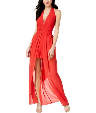 XOXO Womens Sheer Panel Romper Jumpsuit, Style # XYD356 alternate image