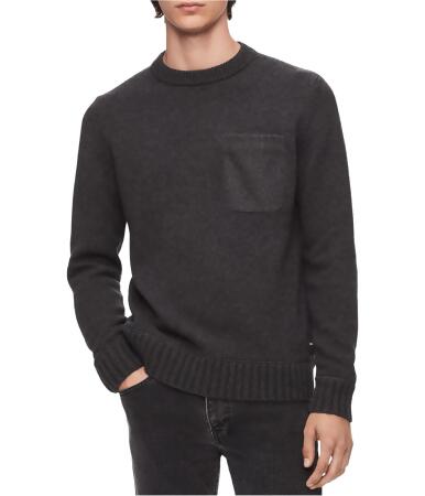 Calvin Klein Mens Felt-Pocket Knit Sweater, Style # 40K4689 alternate image