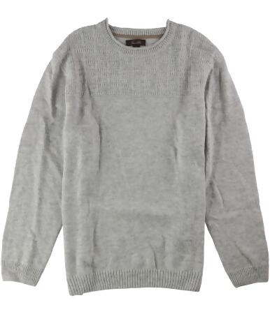 Tasso Elba Mens Duel-Textured Knit Pullover Sweater, Style # 63W22FISHR alternate image