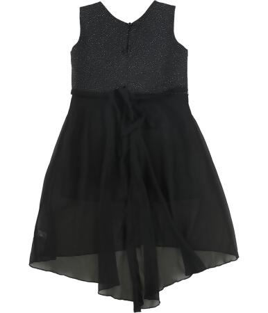 Iefiel Girls Sparkly High-Low Dress, Style # 004509 alternate image