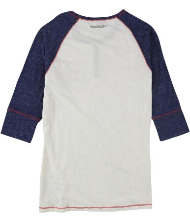Mitchell & Ness Womens MLB Team Patch Henley Shirt, Style # 18106 alternate image