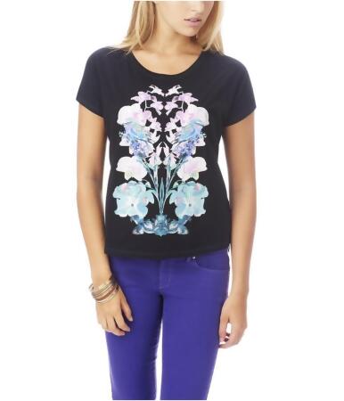 Aeropostale Womens Flowers Birds Graphic T-Shirt, Style # 3653 alternate image