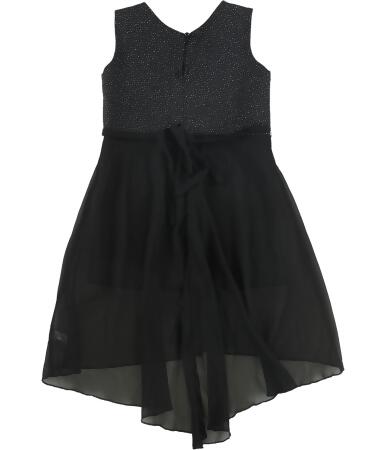 Iefiel Girls Sparkly High-Low Dress, Style # 004509 alternate image