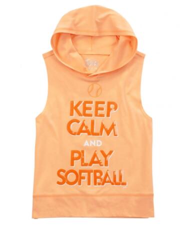 Justice Girls Keep Calm Softball Embellished T-Shirt, Style # 0604 alternate image