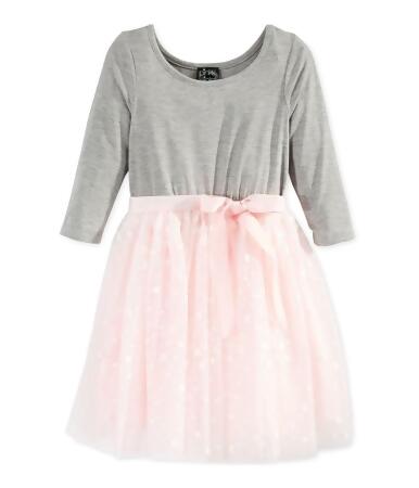 Pink & Violet Girls Dot Tutu Shift Dress, Style # XDP0944RM alternate image