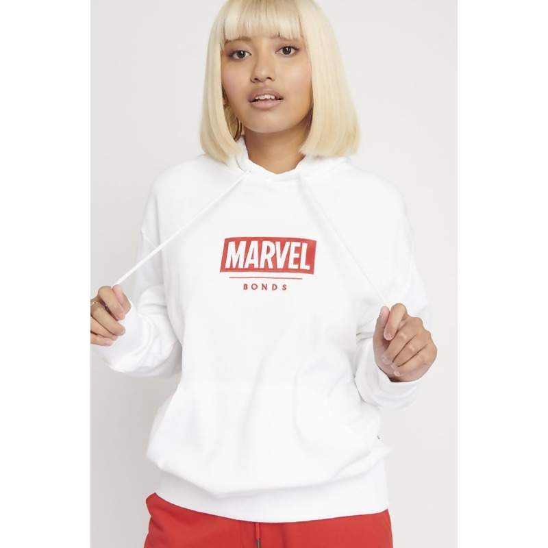 marvel hoodie white