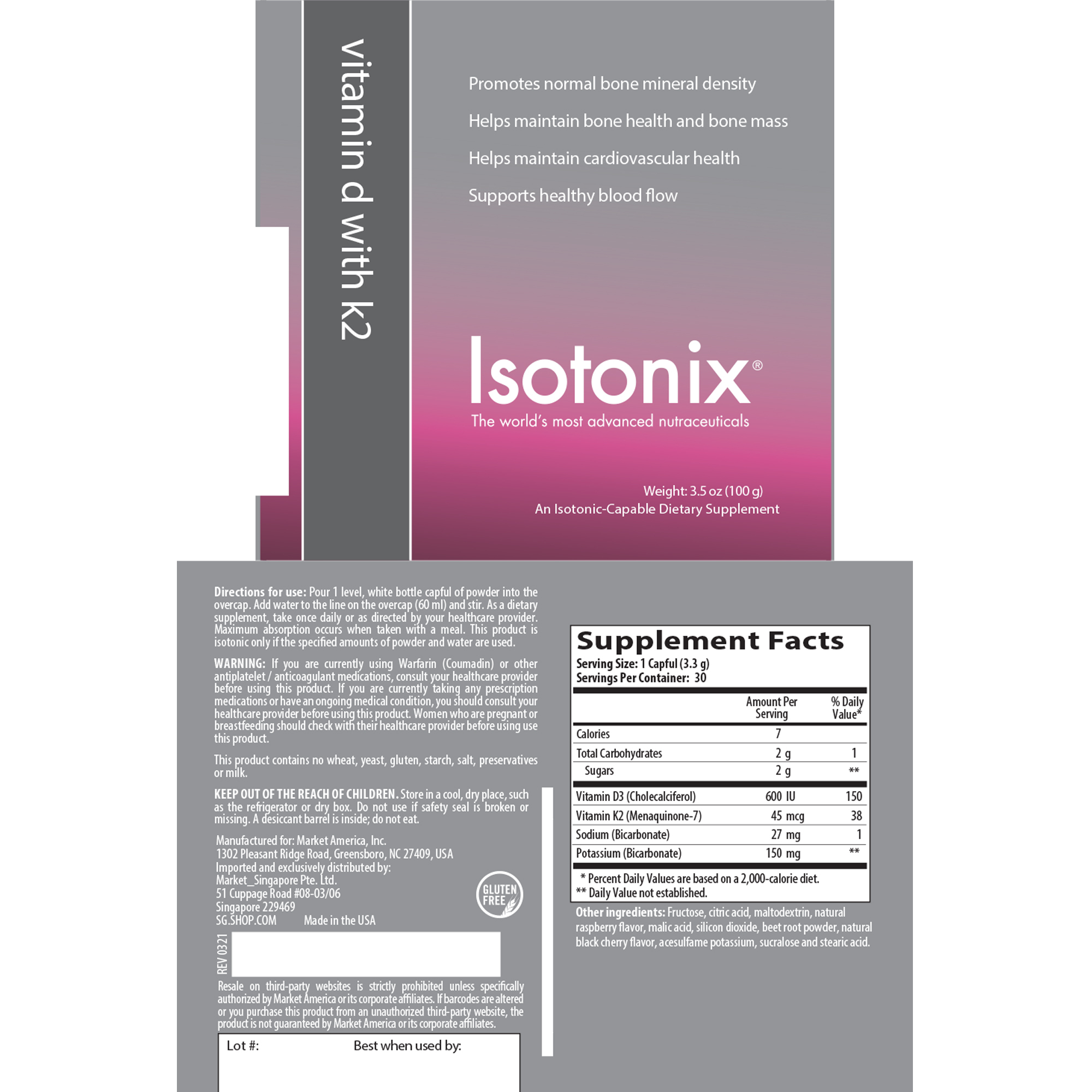 Isotonix&#174; Vitamin D with K2 alternate image