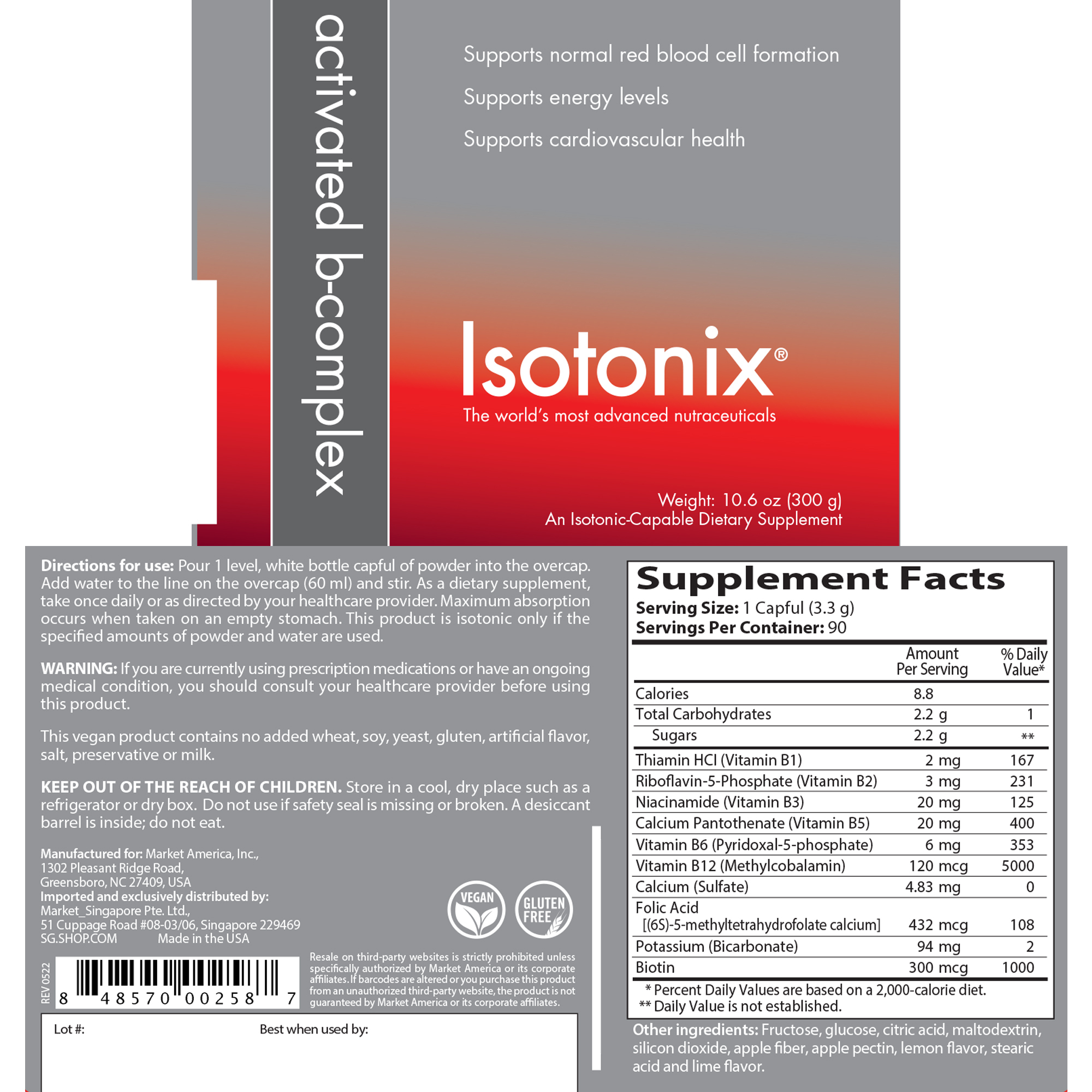 Isotonix&#174; Activated B-Complex alternate image