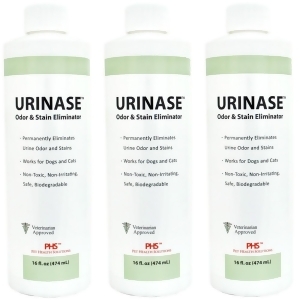 3-Pack Urinase Odor Stain Eliminator 48 fl oz - All