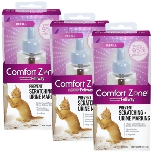 3-Pack Comfort Zone with Feliway Refill 144 mL - All