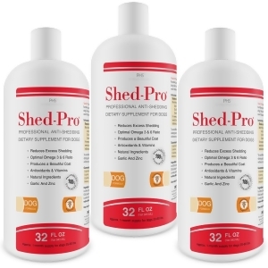 3-Pack Shed Pro for Dogs 96 fl. oz. - All