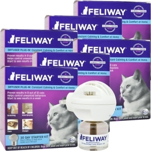 6 Pack Feliway Electric Diffuser 288 mL - All