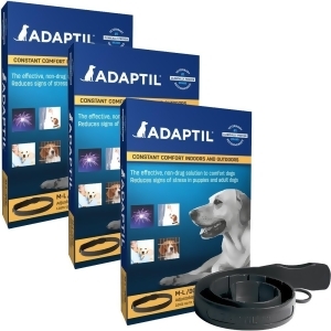 3 Pack Adaptil Dap Collar for Medium Large Dogs - All