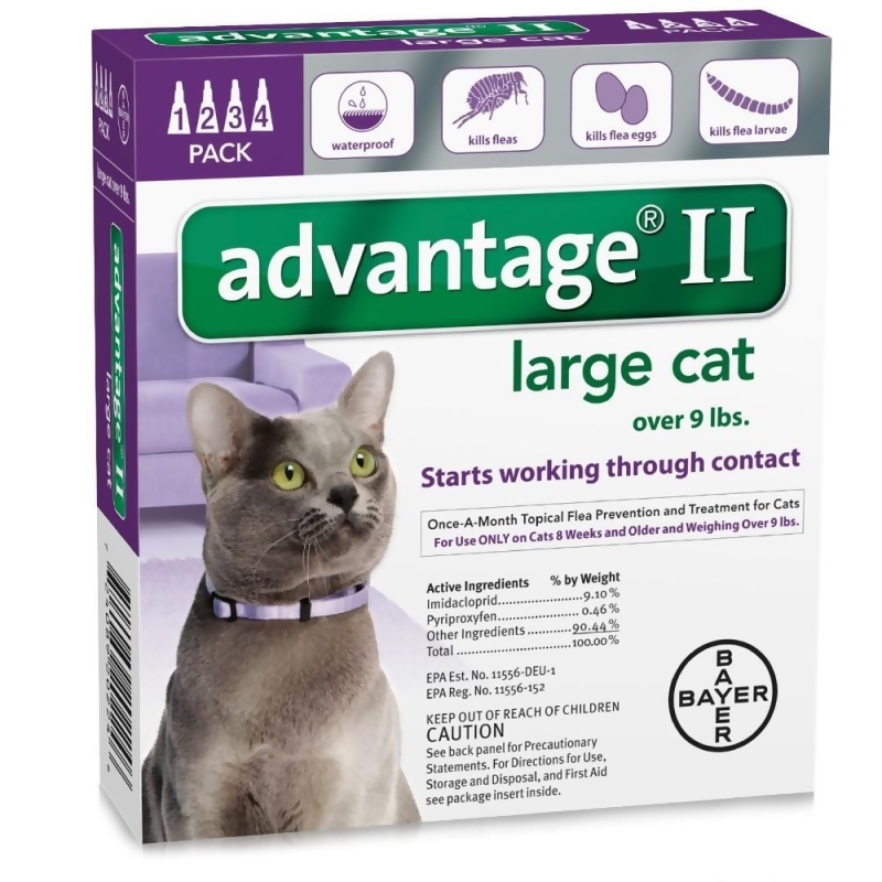 advantage ii flea control treatment for cats
