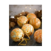 Marbled Glass Bauble Marbled Glass Bauble