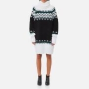 MM6 Maison Margiela Women's Oversized Icelandic Knitted Jumper Dress - Mixed Black/White - M - Black/White MM6 Maison Margiela Women's Oversized Icelandic Knitted Jumper Dress - Mixed Black/White - M - Black/White