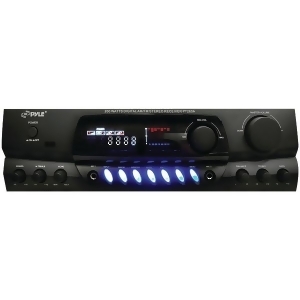 Pyle PT260A 200W 8-Ohm Home Digital AM FM Stereo Receiver Theater Audio, Black