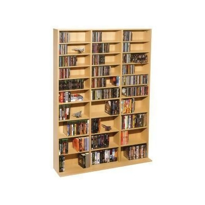 Oskar Media Cabinet 1080 Cd Or 504 Dvd Or Blu Ray Or Games In Maple From Shop Com Marketplace At Shop Com