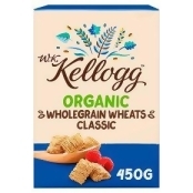 W.K. Kellogg Cereal Organic Wholegrain Wheats Classic W.K. Kellogg Cereal Organic Wholegrain Wheats Classic