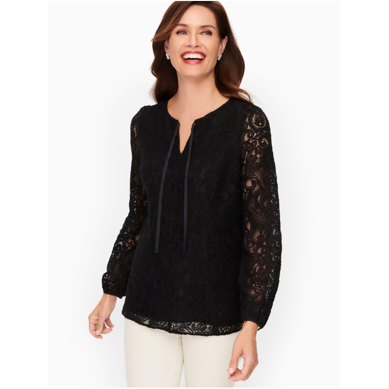 talbots lace tops