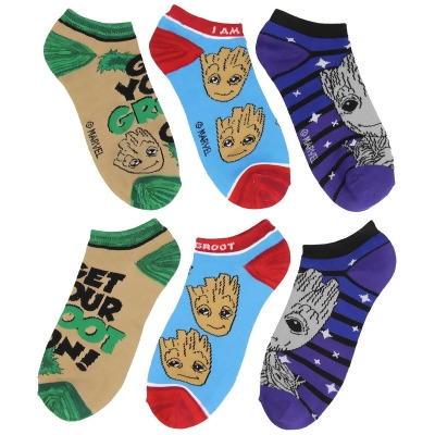 Marvel Guardians of The Galaxy I Am Groot 3 Pack Ankle Socks 