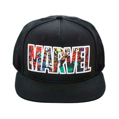 Bioworld Marvel Comic Logo Sublimated Bill Snapback Cap Hat 