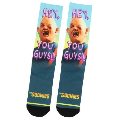 The Goonies Hey You Guys!! Sloth Character Sublimated Adult Crew Socks 