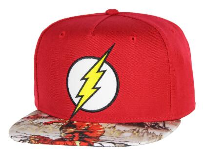 DC Comics Flash Hat - Embroidered Logo Photoreal Bill Youth Snapback Cap 