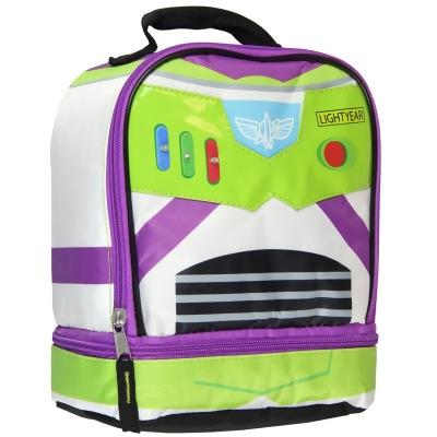 Toy Story Buzz Lightyear Dual Compartment Insulated Light Up Kids Lunch Bag Tote 
