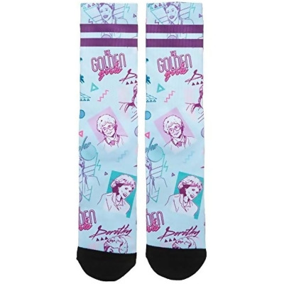 The Golden Girls Character 80s' Neon Sublimated Crew Socks 