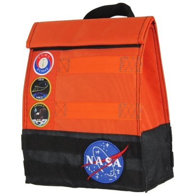 NASA Orange Space Suit Design With Apollo Patches Insulated Lunch Box Bag Tote 