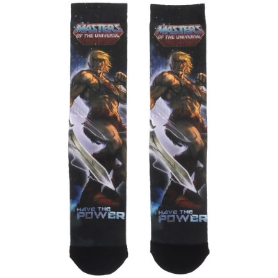 Masters of the Universe He-Man I Have The Power Sublimated Crew Socks 