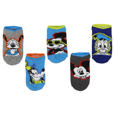 Disney Mickey Mouse And Friends Little Boys' Kids Ankle No Show Socks 5 Pairs 