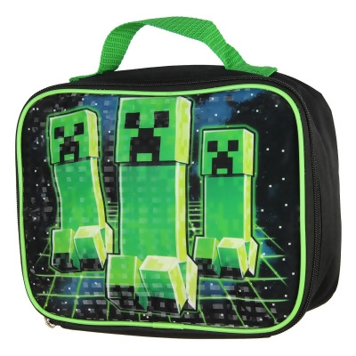Minecraft Creeper Stalk Video Game Insulated Lunch Box Bag Tote 
