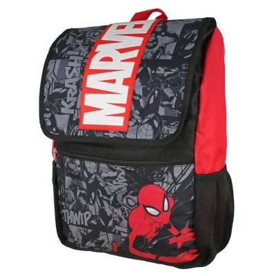 Marvel Spiderman Backpack Front Flap Compartment Travel School Laptop Backpack 
