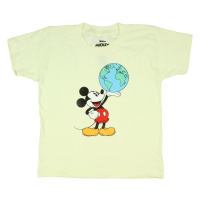 Disney Mickey Mouse Boy's World In The Palm Of His Hand T-Shirt 