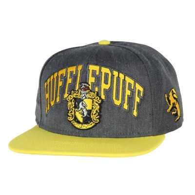 Harry Potter Hufflepuff Embroidered House Crest Adjustable Snapback Hat Cap 