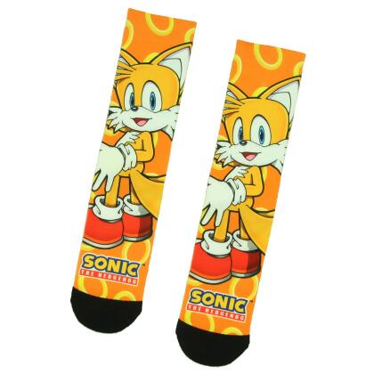 SONIC THE HEDGEHOG Men's 360 Crew Socks BIOWORLD Brand