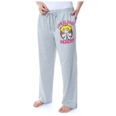 Nintendo Women's Super Mario Princess Peach Life is Peachy Comfy Pajama Pants 