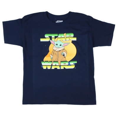 Star Wars Boy's Baby Yoda Animated Character Design Graphic T-Shirt 