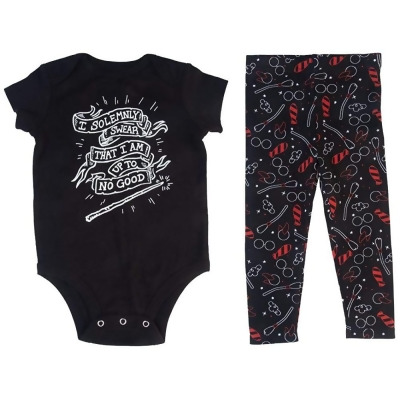 Harry Potter Baby I Solemnly Swear Up To No Good Legging Body Suit Combo 