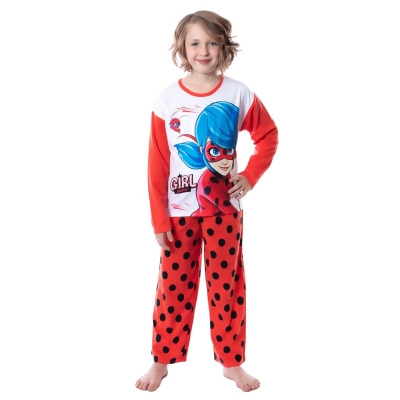 Miraculous Ladybug Girls Ladybug and Tikki Girl Power 2 Piece Pajama Set 