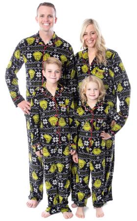 Dr. Seuss The Grinch Christmas Pajama - Adults Sleepwear Sets 