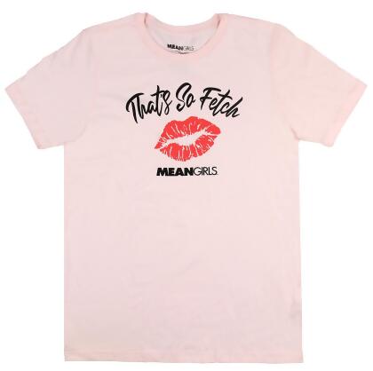 Seven Times Six Mens' Lipstick Kiss That's So Fetch Adult Graphic Print T-Shirt, Pink